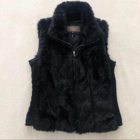 Zara Jackets & Blazers - Black Faux Fur Vest